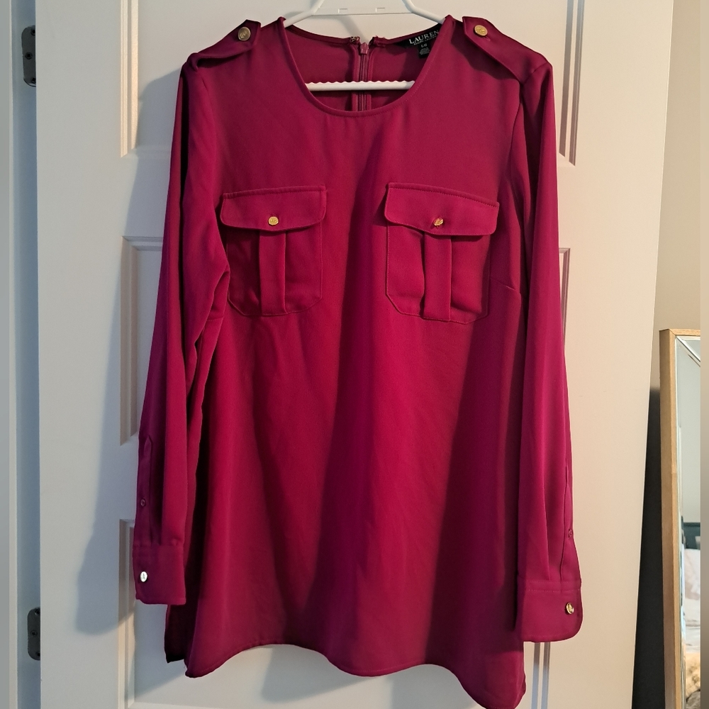 Lauren Ralph Lauren Fuchsia Tunic